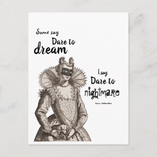 Fairy Gothmoeder Dare to Nightmare briefkaart (Voorkant)