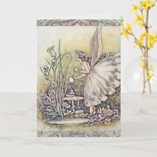 Fairy Graphic Arts Kaart (Gele Bloem)