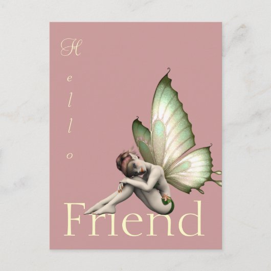 Fairy Greeting Briefkaart (Voorkant)