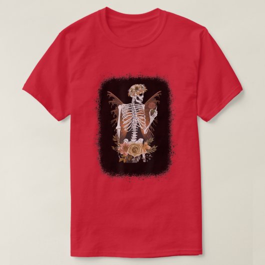 Fairy Grunge Fairycore Aesthetic Skeleton Butterfl T-shirt (Design voorkant)