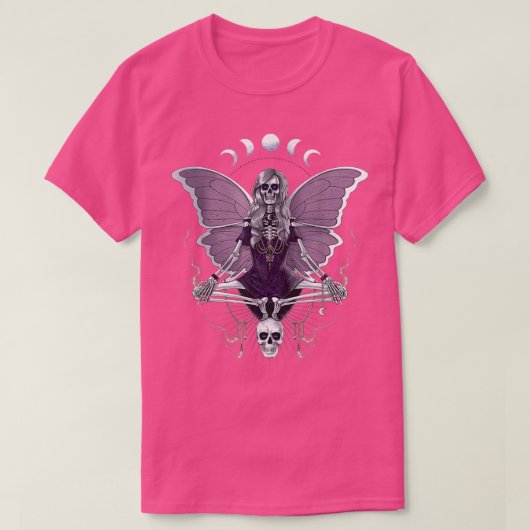 Fairy Grunge Fairycore Aesthetisch Gothic Skeleton T-shirt (Design voorkant)
