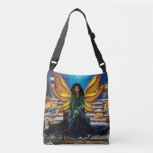 Fairy Guardian Doberman Hond Crossbody Tas (Voorkant)