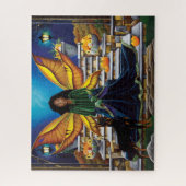 Fairy Guardian Doberman Hond Legpuzzel (Verticaal)