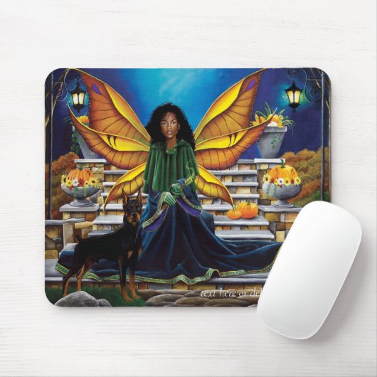 Fairy Guardian Doberman Hond Muismat (Met muis)