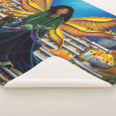 Fairy Guardian Doberman Hond Sherpa Deken (3/4)