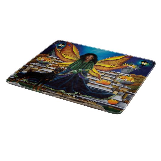 Fairy Guardian Doberman Hond Snijplank (Hoek)