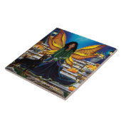 Fairy Guardian Doberman Hond Tegeltje (Zijkant)