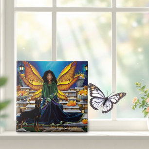 Fairy Guardian Doberman Hond Tegeltje