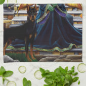 Fairy Guardian Doberman Hond Theedoek (Gevouwen)
