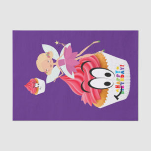 Fairy Happy Birthday Tissue Paper Cupcake Fairy Tissuepapier