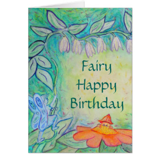 Fairy Happy Birthday Wenskaarten