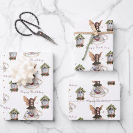 Fairy Happy Birthday Wrapping Paper Set