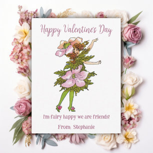 Fairy Happy We zijn vrienden Kinder Valentijnsdag