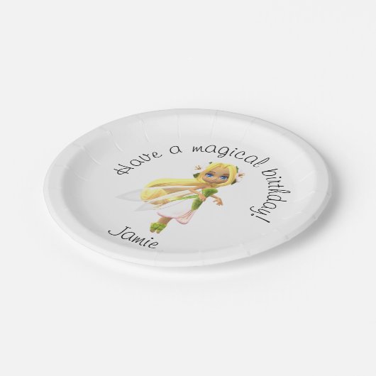 Fairy "have a Magical Birthday"-Borden Papieren Bordje (Gekanteld)