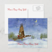 Fairy Hawk Yule Briefkaart (Voorkant / Achterkant)