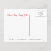 Fairy Hawk Yule Briefkaart (Achterkant)