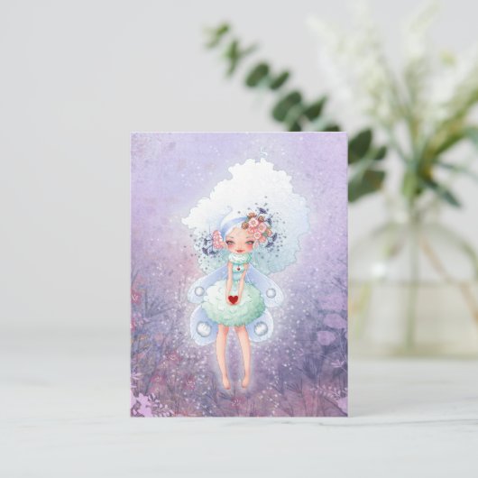 Fairy Heart Briefkaart (Staand voorkant)