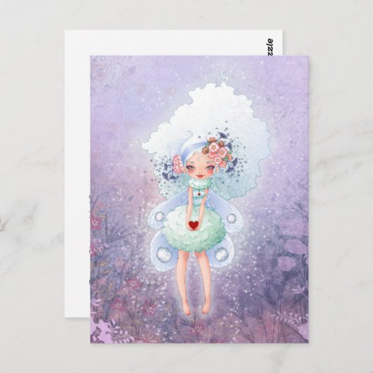 Fairy Heart Briefkaart (Voorkant / Achterkant)
