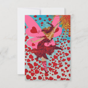 Fairy Hearts CHANGE COLOR ~ Invitations / RSVP Kaartje