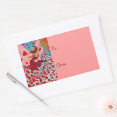 Fairy Hearts CHANGE COLOR ~ Square Stickers (Envelop)