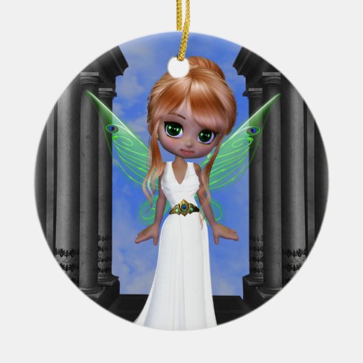 Fairy "Hera" Griekse godin Keramisch Ornament (Voorkant)