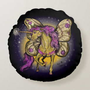 Fairy Horse Yellow Emperor Rond Kussen