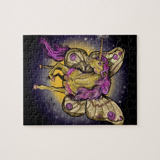 Fairy Horse Yellow keperor Moth Legpuzzel (Horizontaal)