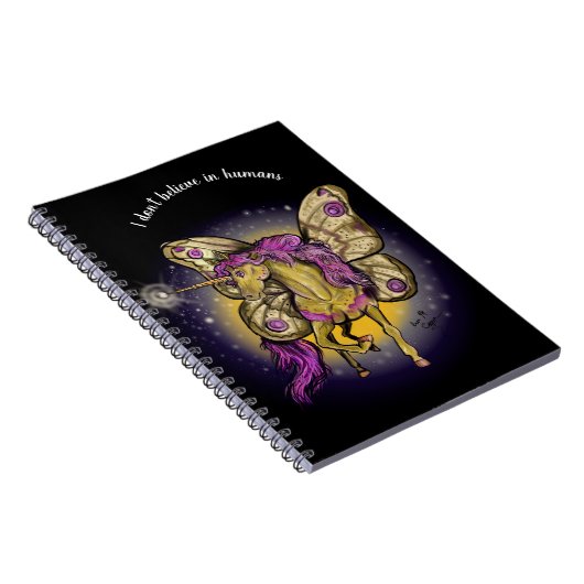 Fairy Horse Yellow keperor Moth Notitieboek (Rechterzijde)