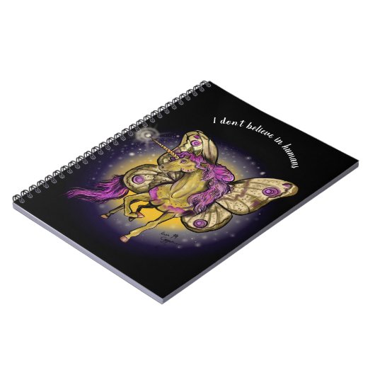 Fairy Horse Yellow keperor Moth Notitieboek (Linkerzijde)