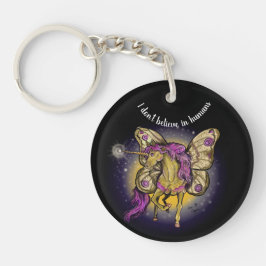 Fairy Horse Yellow keperor Moth Sleutelhanger