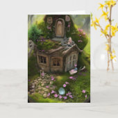 Fairy House en Garden Kaart (Gele Bloem)