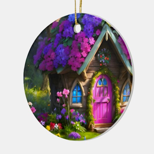 Fairy House Keramisch Ornament (Links)