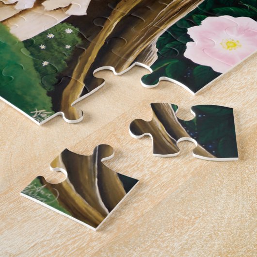 Fairy House Tuin Kat Legpuzzel (Zijkant)