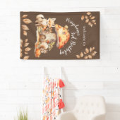 Fairy House Woodland Creature Verjaardagsfeest Spandoek (Insitu)