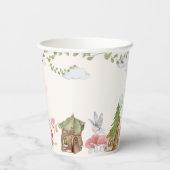 Fairy huis verjaardagsfeestje papieren bekers (Achterkant)