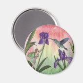 Fairy Hummingbird Iris Magnet (Voorkant / Achterkant)