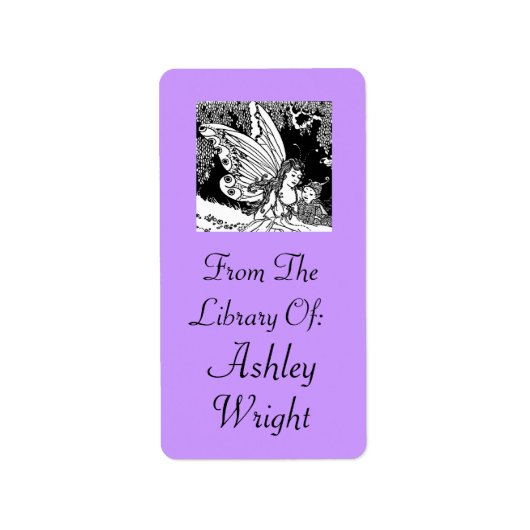  Fairy Illustratie Bookplate Stickers Gift (Voorkant)