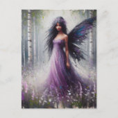 Fairy in a Birch Forest Briefkaart (Voorkant)
