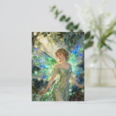Fairy in a Green Dress Briefkaart (Staand voorkant)