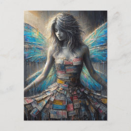 Fairy in a Recycled Dress Briefkaart