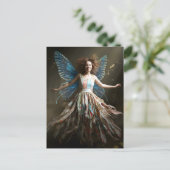 Fairy in a Recycled Dress Briefkaart (Staand voorkant)