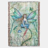 Fairy in de Vines Flower Fairy Fantasy Kunst Deken (Voorkant Verticaal)