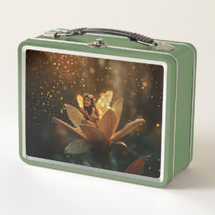 Fairy in een bloem / lente regen lunchbox