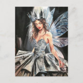 Fairy in een Mode Folie jurk Briefkaart (Voorkant)
