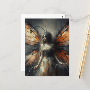 Fairy in een Spider Web Briefkaart