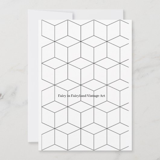 Fairy in Fairyland  kunst Bedankkaart (Achterkant)