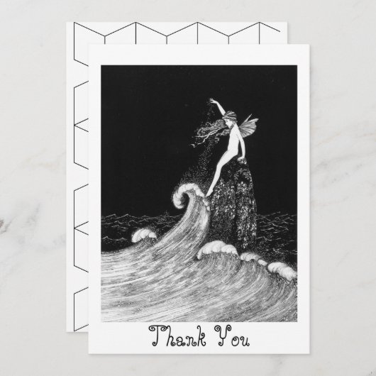 Fairy in Fairyland  kunst Bedankkaart (Voorkant / Achterkant)