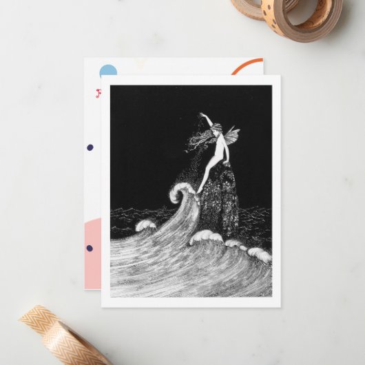 Fairy in Fairyland  kunst Notitiekaartje (Voorkant / Achterkant in situ)