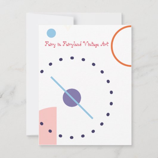 Fairy in Fairyland  kunst Notitiekaartje (Achterkant)