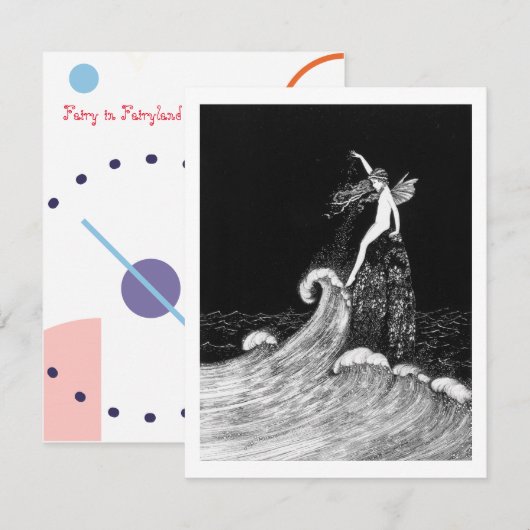 Fairy in Fairyland  kunst Notitiekaartje (Voorkant / Achterkant)